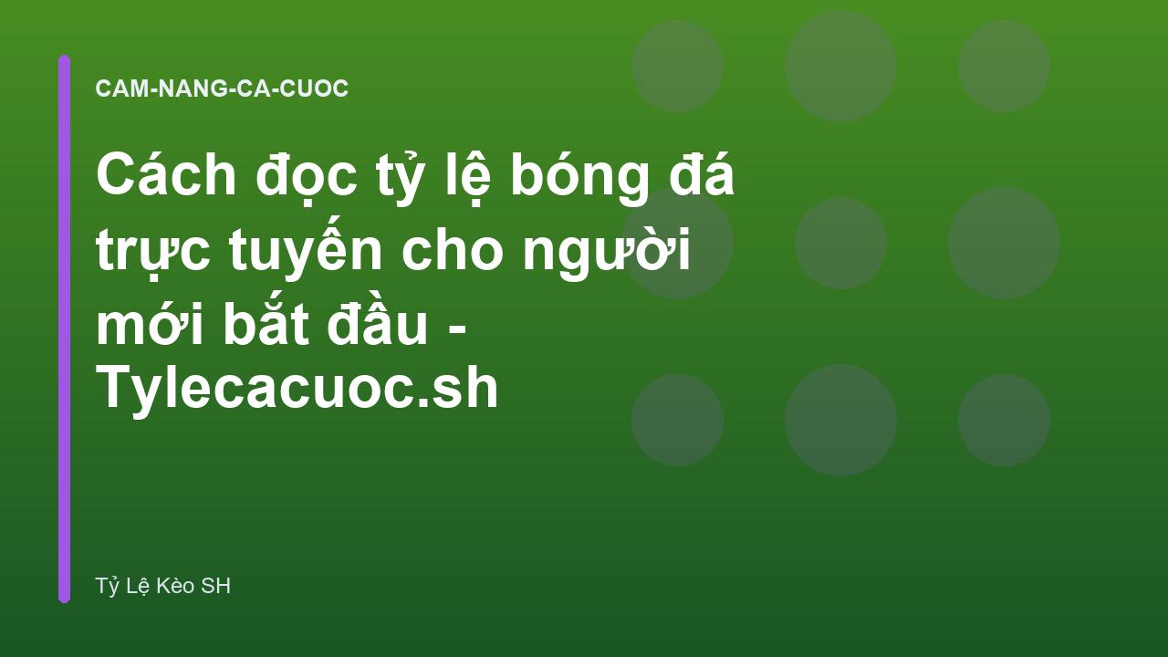 Read more about the article Cách đọc tỷ lệ bóng đá trực tuyến cho người mới bắt đầu – Tylecacuoc.sh