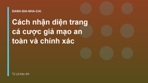 Read more about the article Cách nhận diện trang cá cược giả mạo an toàn và chính xác